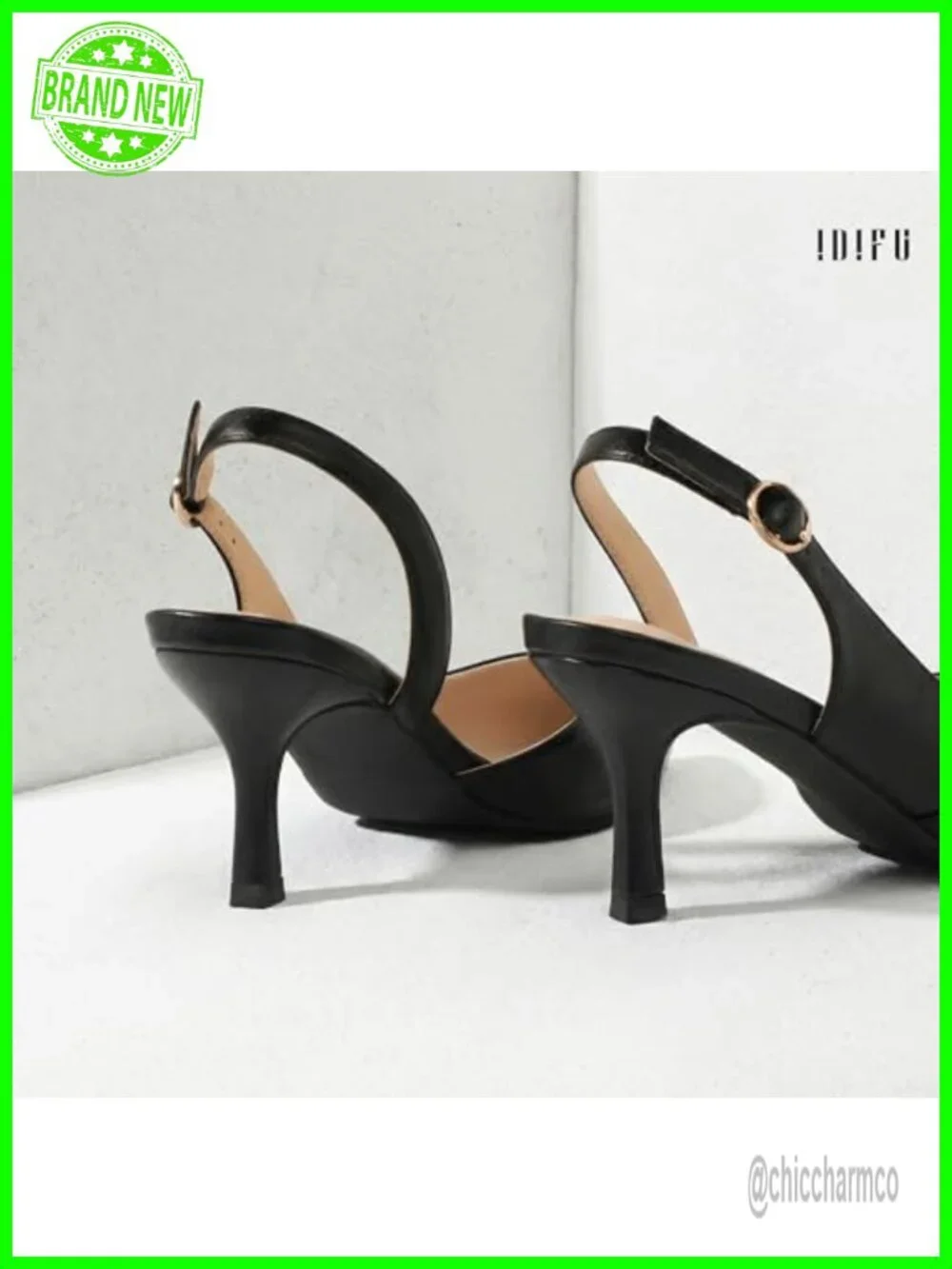 Slingback Kitten Heels D'Orsay Pumps Closed Toe Pointed Dress Shoes